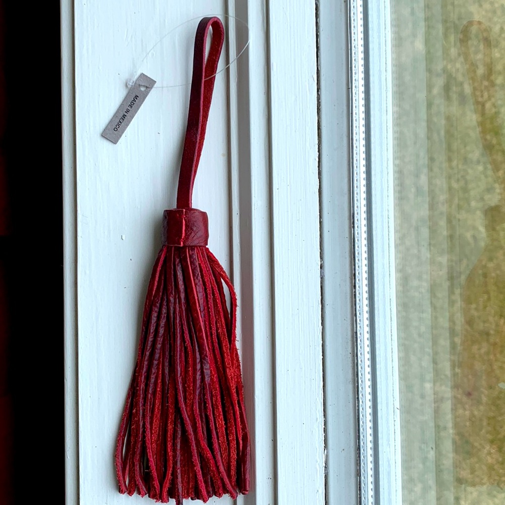 Portland Leather Goods large red tassel